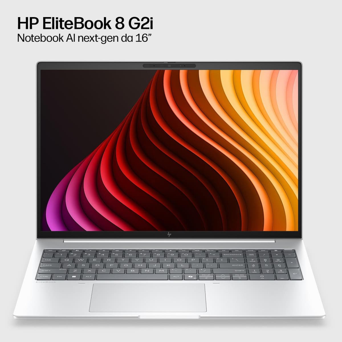 HP EliteBook 8 G2i 16 inch Notebook, AI PC, Intel Core Ultra 7, 16 GB RAM, 512 GB SSD, WUXGA, Windows 11 Pro, Zilver