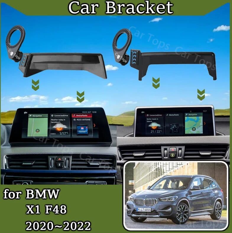 NONE Car Mount for BMW X1 X2 2020 2021 2022 F48 F39  MagSafe Magnetic Mobile Phone Holder Bracket Gravity Stand Auto Accessories