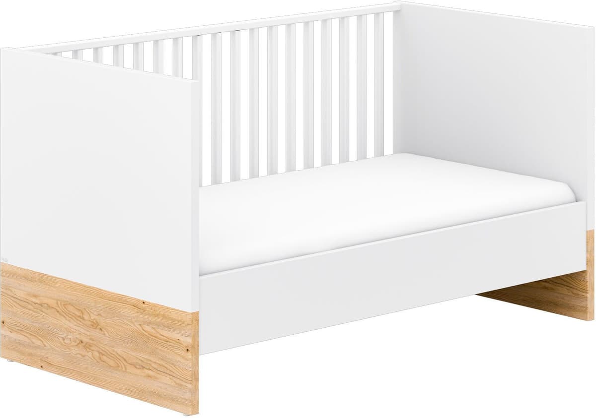 Umbauseiten PAIDI "YOLANDA für den Umbau vom Babybett zum Juniorbett", weiß (kreideweiß), B:139cm H:18,4cm T:1,8cm, Holzwerkstoff, Umbauseiten, Umbauseiten, Erweiterungs-Set Kinderbett 70x140cm in Weiß