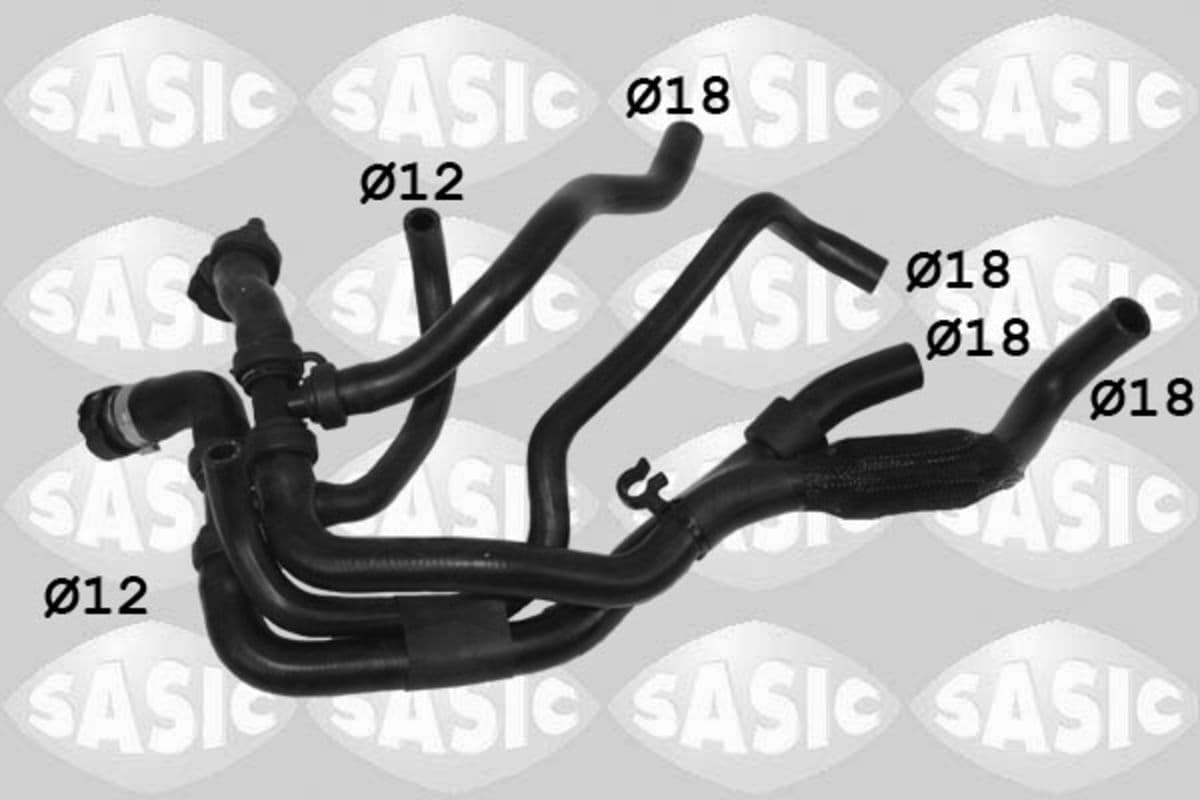 Durite de radiateur SASIC 3404200