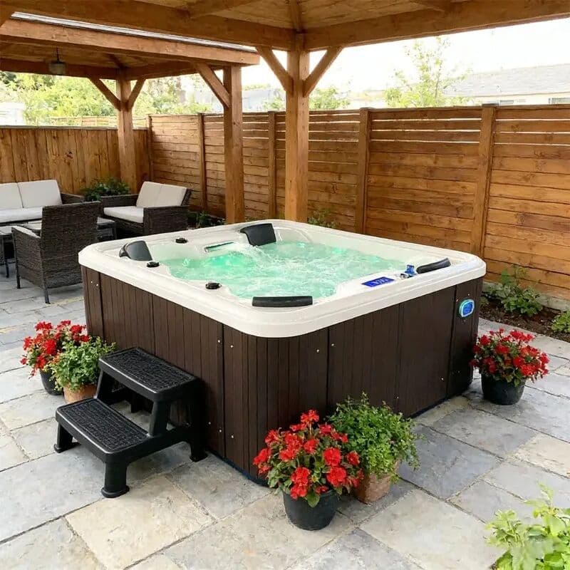 NONE Professional Spa Whirlpool Jacuzzi Massage Bathtub Hydrotherapy Acrylic 5 Person Outdoor Balboa System Ozone Filter Jets