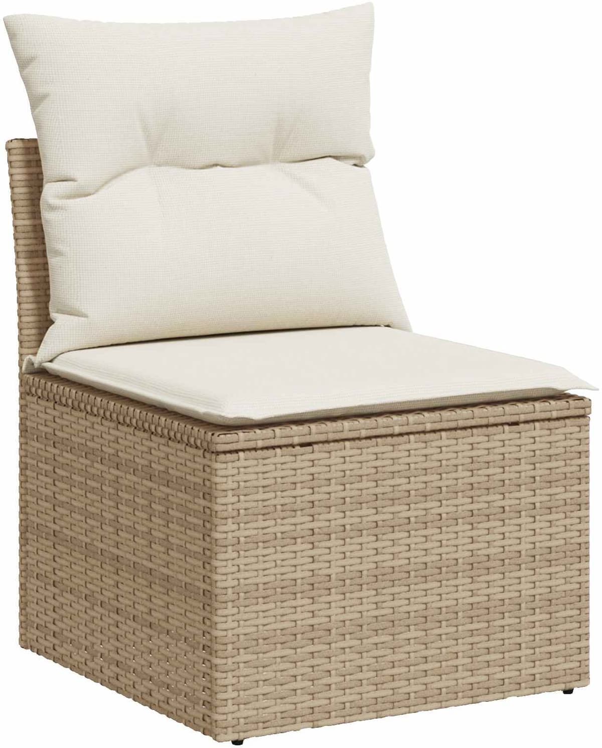 vidaXL Ensemble de Canapés 8 pc Beige et blanc crème 55 x 55 x 37 cm