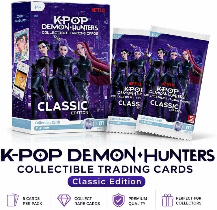 Kayou K‑Pop Demon Hunters Classic Edition Collectible Trading Cards Mila Rumi Zoi Fan Support Card Hobby Collectible Gift Toys