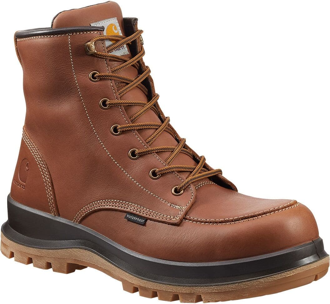 Sicherheitsstiefel CARHARTT "Hamilton" Gr. 43, braun, 43, Obermaterial: 50% Rindsleder Leather cow. 50% Lammleder LEL., Schuhe, Sicherheitsstiefel