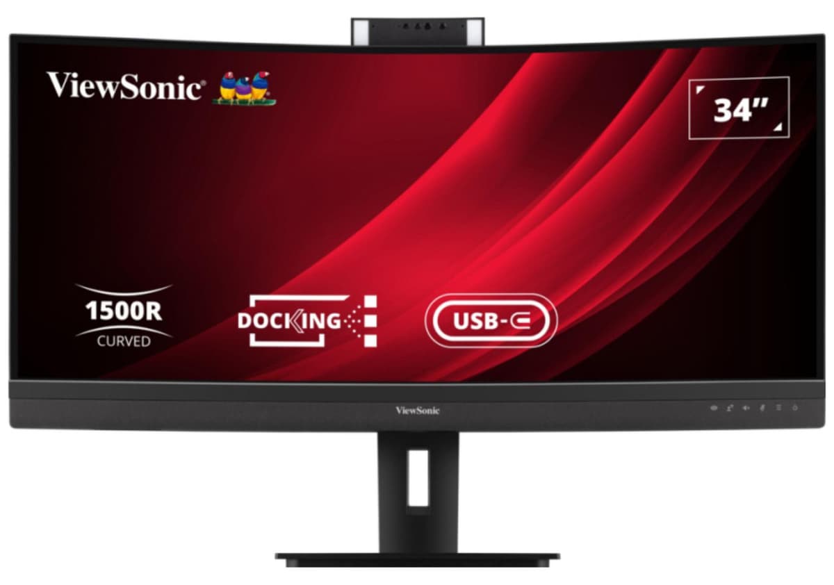 ViewSonic VG3457CV Curved Ultrawide Monitor 86,4cm 21:9 UWQHD HDMI DP USB-C LAN