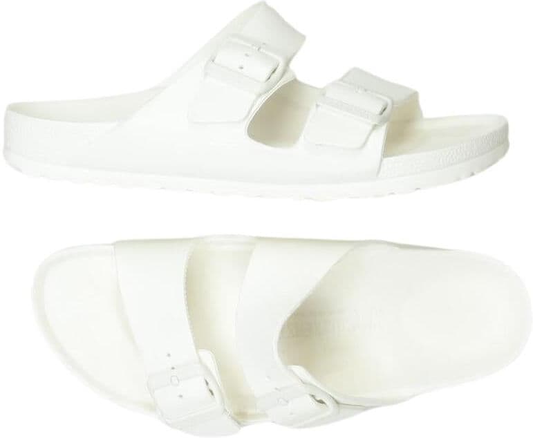Birkenstock Damen Sandalen, Weiß, Gr. EU 40, kein / Etikett - Second Hand