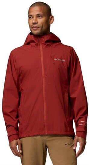 Columbia Sportswear Columbia Trailborne 2.5L Shell Mens, Red Oxide M