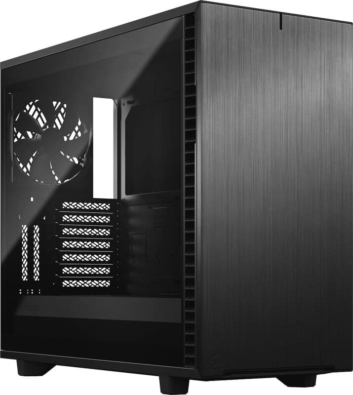 Fractal Design Define 7 Dark Tempered Glass Gaming Midi Tower Κουτί Υπολογιστή με Πλαϊνό Παράθυρο Μαύρο