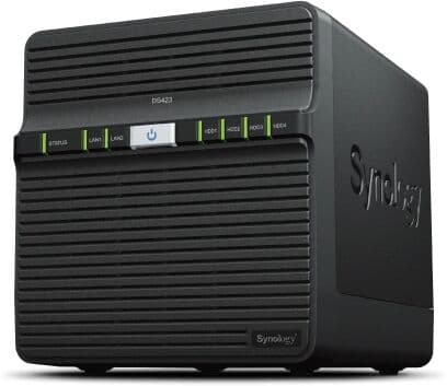 SYNOLOGY NAS 4 Fiókos DS423 Realtek RTD1619B 4x1,7GHz, 2GB DDR4, 2x1GbE, 2xUSB3.2 Gen1 PC