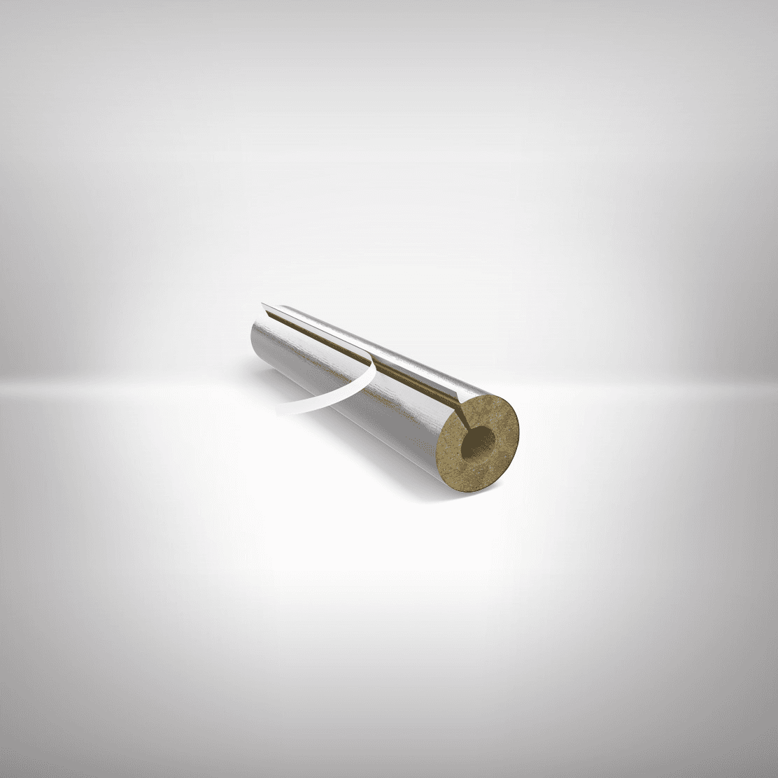 Armstrong-Armacell Coque de tuyau en laine de roche Armacell MF-20X028 MF-20x028, DSD 22 mm, 1 m, revêtement aluminium