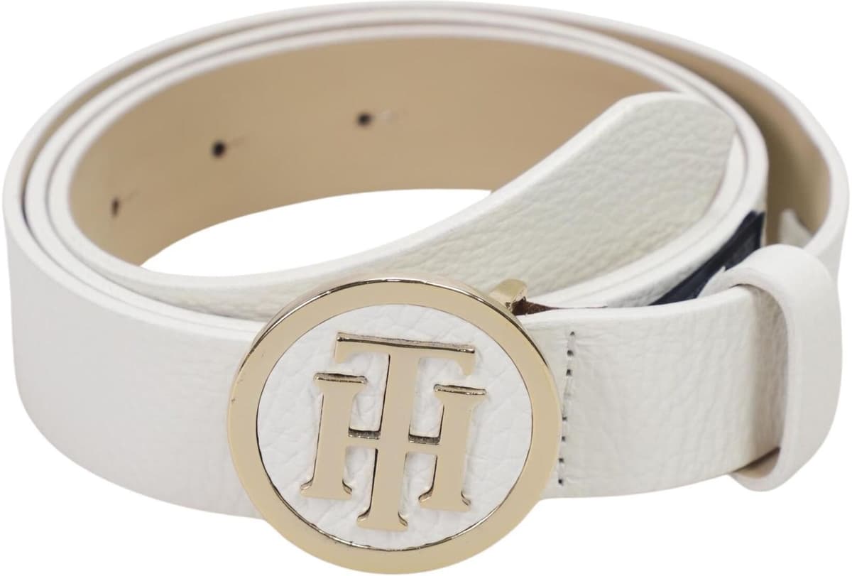 Tommy Hilfiger Damen Gürtel, Weiß, Gr. 90, Leder - Second Hand