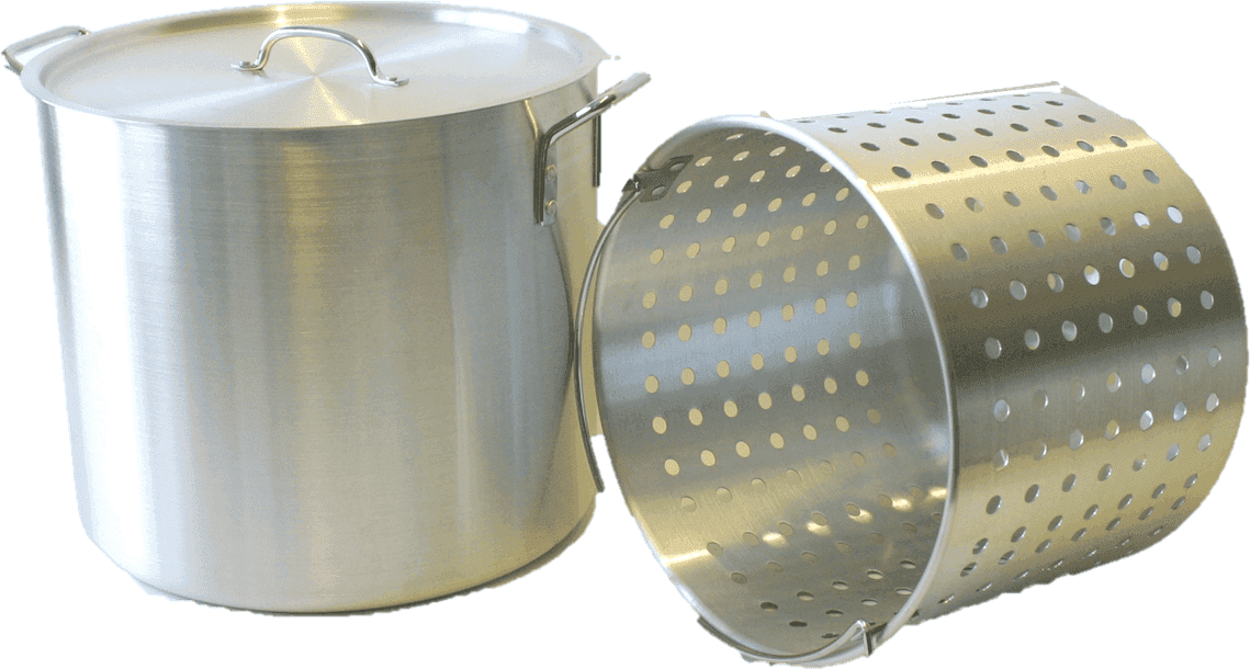 Krabbegryte Med Innerrist, Aluminium - 40 Liter
