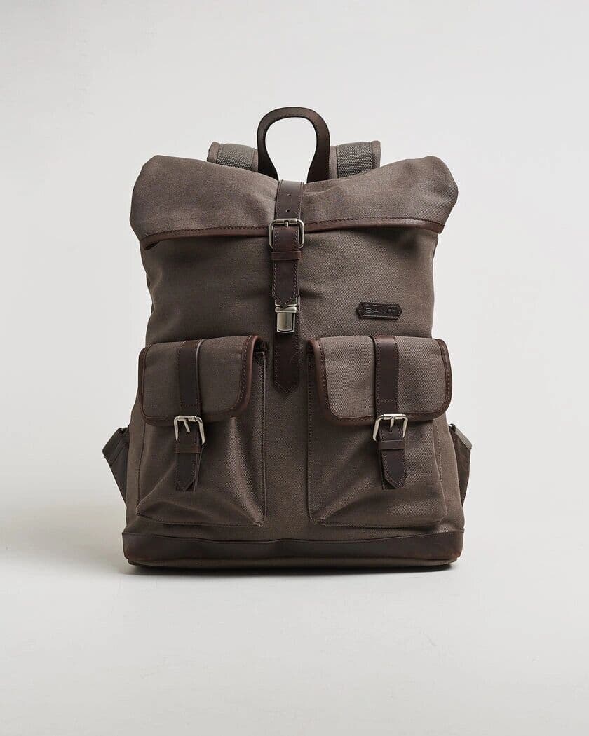 GANT Modern Premium Canvas Backpack Faded Taupe