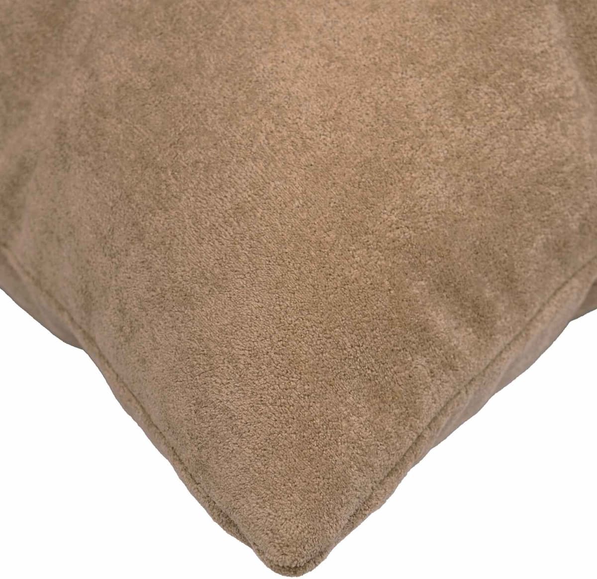 vidaXL Coussin avec oreiller HEERLEN 6 pc Taupe Fleece en microfibre