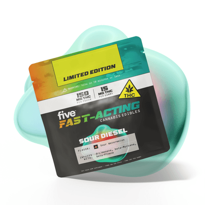 sour diesel fast-acting 15mg thc gummies