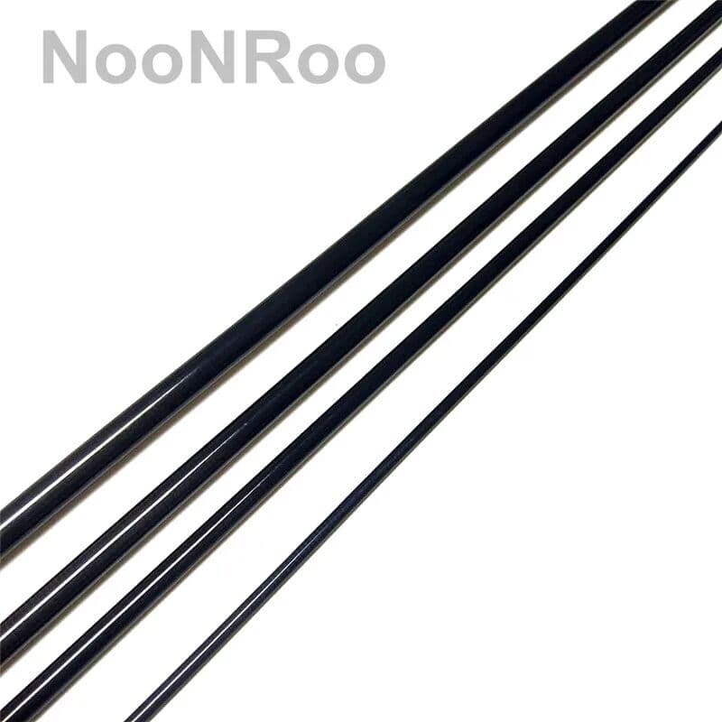 NooNRoo Fly Fishing Rod Blank IM8 -8ft 6inch 1wt and 4wt 4pc Repair Rod Building  DIY Private custom material Transparent & Matte Black