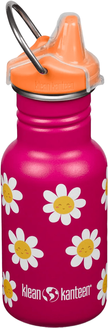 Klean Kanteen Kids' Classic Narrow 355ml (W/ Kid Sippy) Happy Flowers 355 ml
