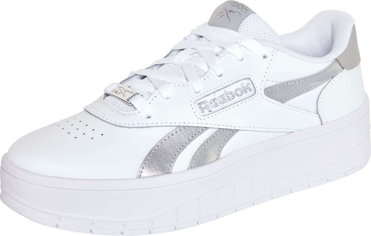 Sneaker REEBOK CLASSIC "REEBOK COURT ADVANCE SURGE", Damen, Gr. 42, weiss (ftwrweiß, grau1, chromepeyer20), Leder, Synthetik, Schuhe Sneaker ftwrweiß, grau1, chromepeyer20 42