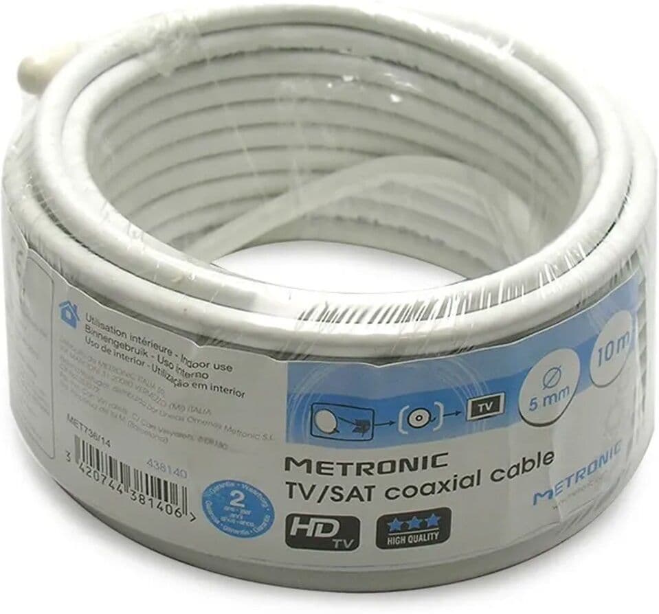 - Cavo coassiale TV Ø 5 mm 10 m