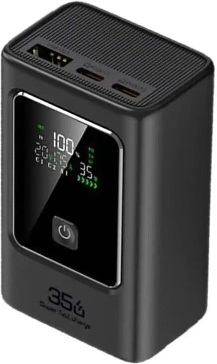 NONE 35W Fast Charging Power Battery Holder Case With Type C And USB Port Small Size For Phones Laptops Travel Use