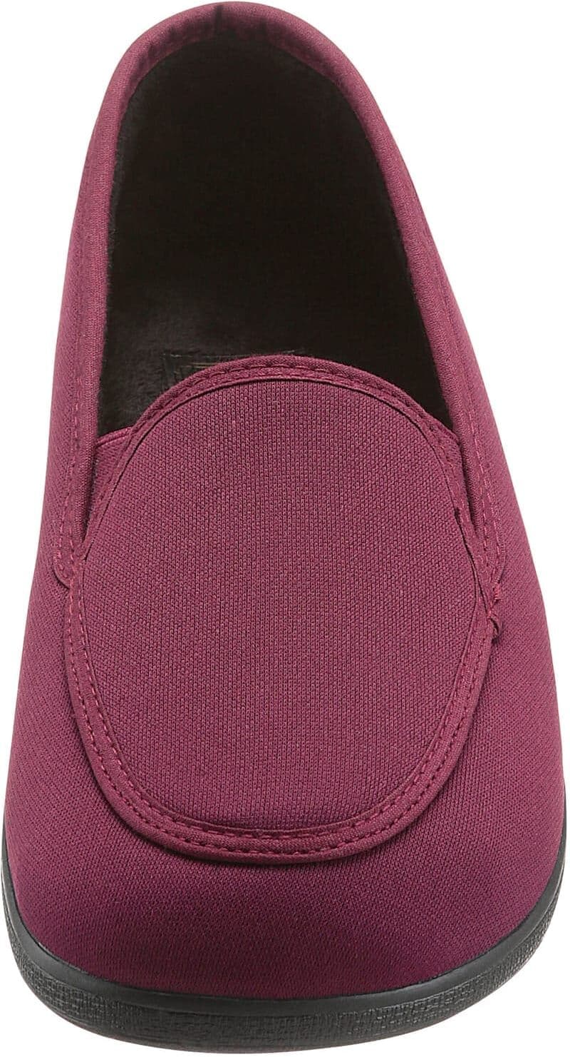 Hausschuh CLASSIC, Damen, Gr. 39, rot (bordeaux), Textil, Schuhe Hausschuh bordeaux 39