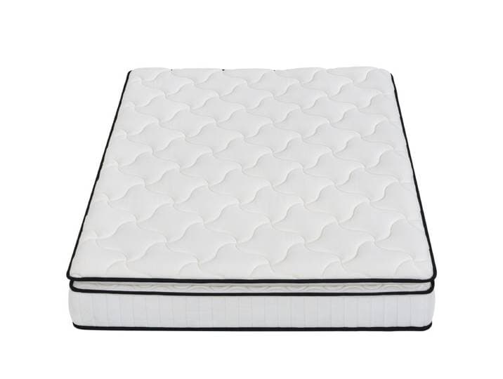 Matelas 140x190 cm ressorts + surmatelas avec mémoire de forme CLEOPATRE ép.22 cm