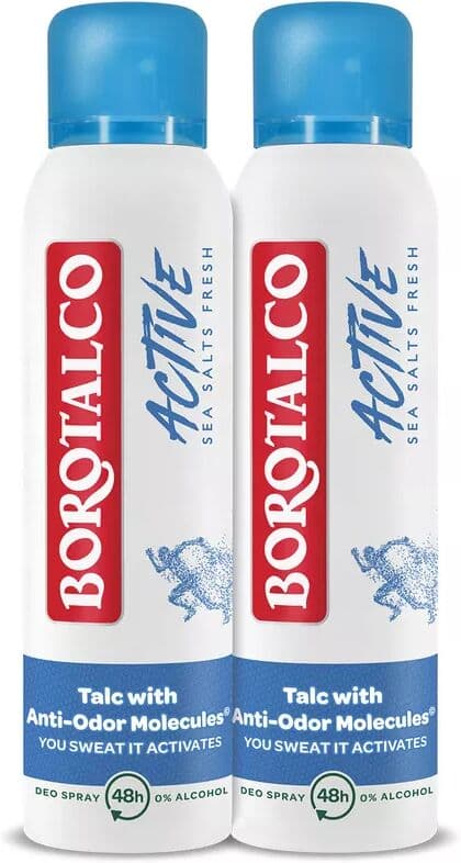 Borotalco - Deo Active Sea Salts Spray Duo, 2 x 150 ml