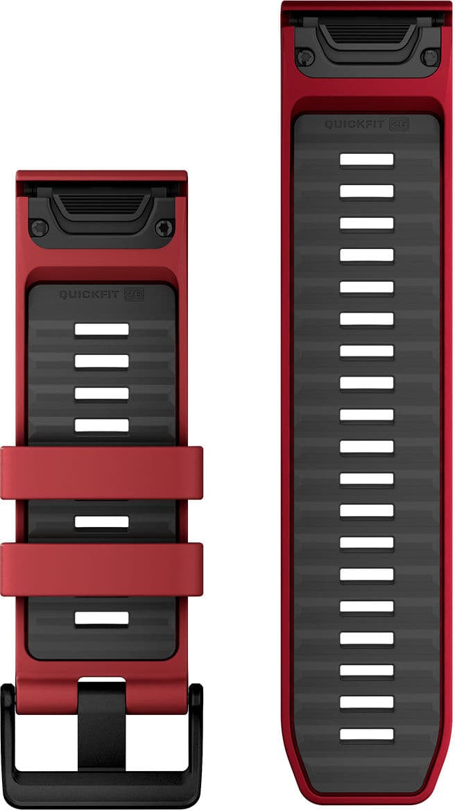 Garmin Quickfit 26 mm silikonarmband marsala röd 010-13393-06