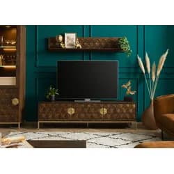 TV-Board Mango 180x45x50 braun geölt DIAMOND #224