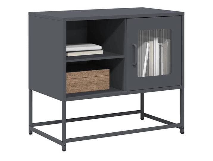 vidaXL TV-Schrank Anthrazit 68x39x60,5 cm Stahl