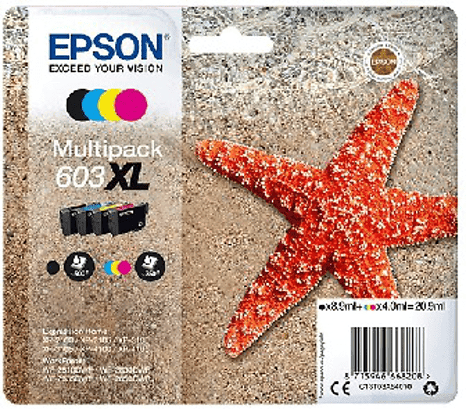 Cartucho de tinta - Epson Multipack 4 Colores 603XL Ink