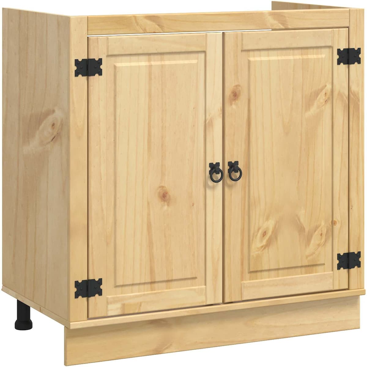 vidaXL Armoire SKI Brun Miel 80 x 46 x 81 cm Pin massif