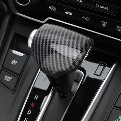 Drop Dash Deals Carbon Fiber Gear Shift Knob Cover Trim Premium Interior Upgrade Carbon Fiber Gear Shift Knob Cover Trim Premium Interior Upgrade