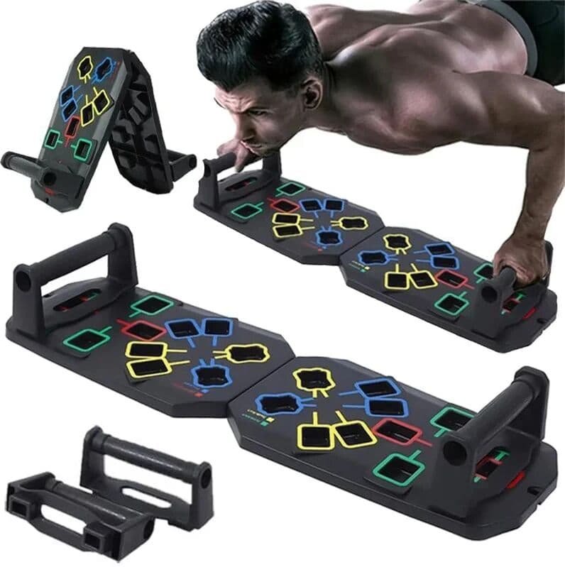 NONE Portable Multifunctional Push-up Board - Fitness and Muscle Training Device Home Workout Set Foldable Push Up Bar Resistance