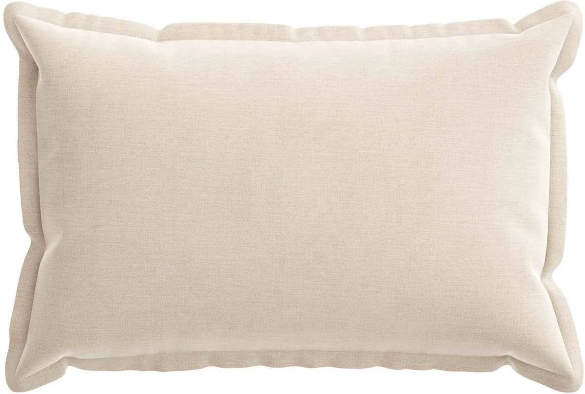 vidaXL Housse de coussin 6 pc HOUTEN Crème 50 x 80 cm Tissu Chenille
