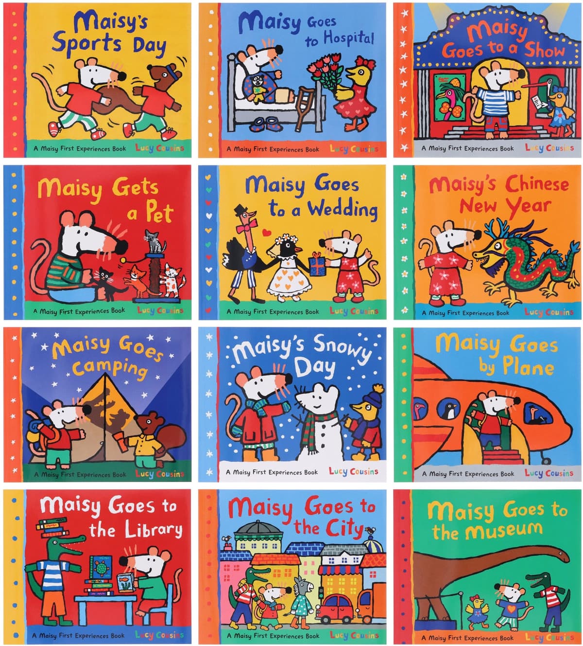 Maisy Mouse First Experiences (Set 2) By Lucy Cousins 12 Books Children Collection Set - Ages 2-5 - Paperback Walker Books Ltd