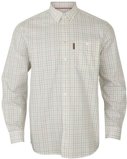 Härkila Allerston L/S Shirt Mens, Bloodstone Red / White 4XL