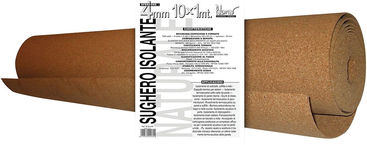 Tecnomat ROTOLO SUGHERO PALOMAR H 100 cm x 10 m SPESSORE 4 mm