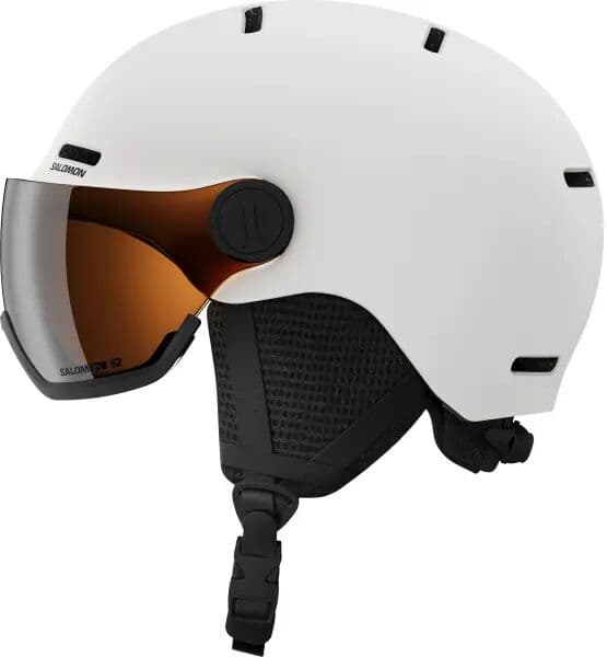 Skihelm Salomon Orka Visor Junior (L - White)