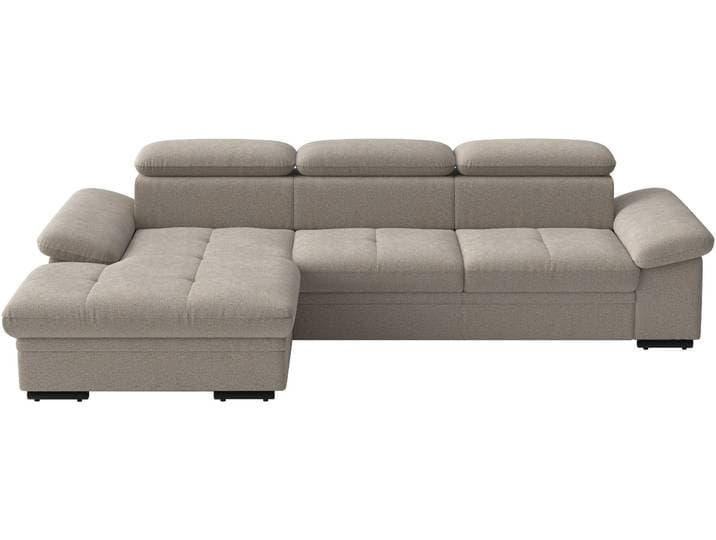 Ecksofa SIT & MORE Viola L-Form, B: 260 cm, Arm- & Kopfteilverstellung , beige (taupe), B:260cm H:73cm T:174cm, 100% Polyester, Sofas, Ecksofa, optional Schlaffunktion, Sofa mit Komfortsitz