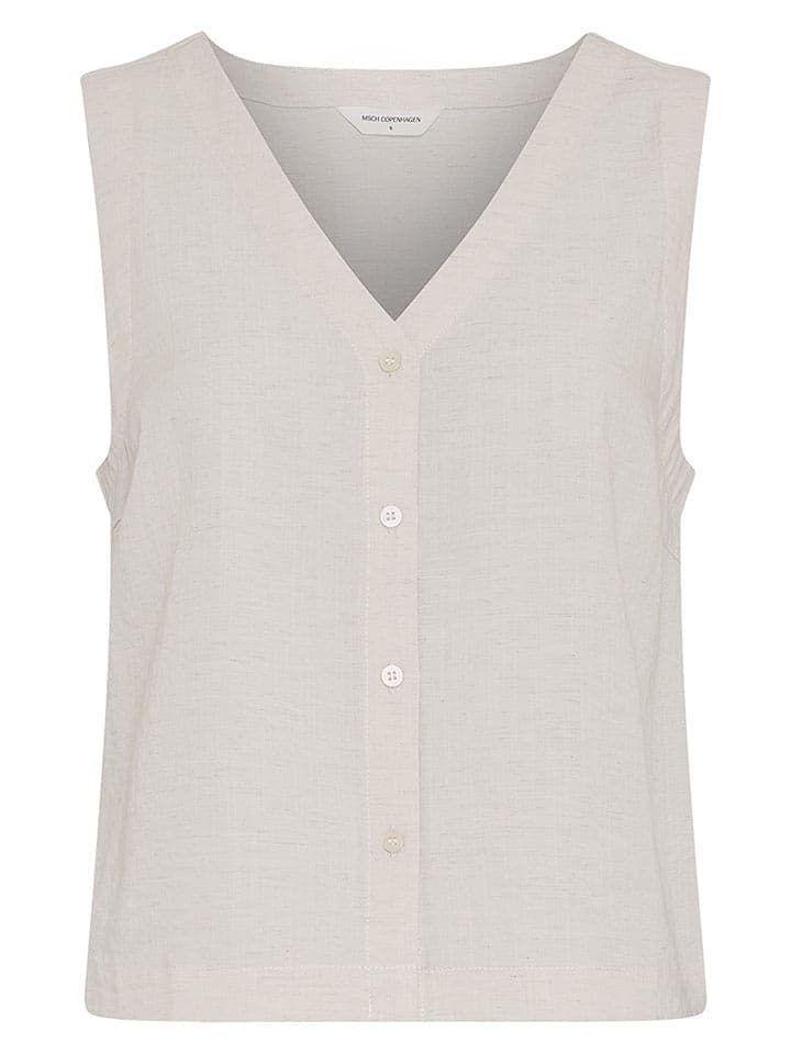 MOSS COPENHAGEN Blusentop in Beige - XL
