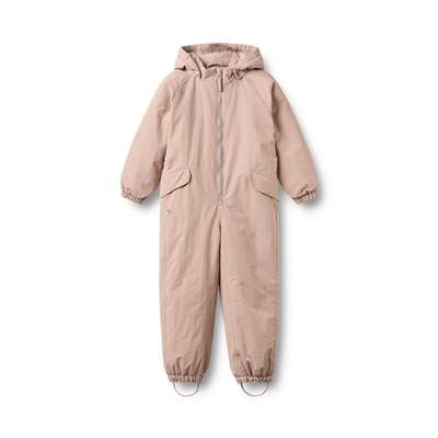 Jumpsuit WHEAT "WHEAT Snowsuit Laffa", Kinder, Gr. 98, beige (dry rose), 100% Recycled Nylon, unifarben, normal, Overalls Jumpsuit