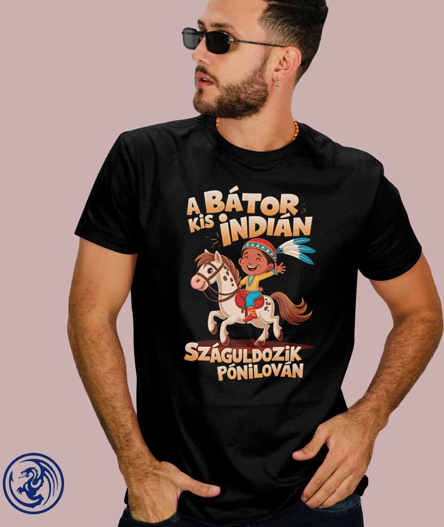 Yakari a bátor kis indián férfi póló
