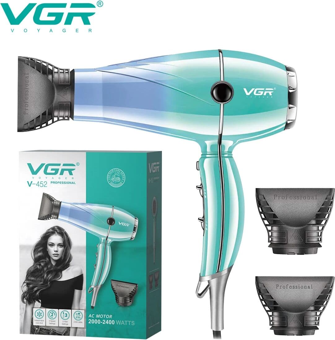 VGRV-452 professional hair care hair dryer 2000-2400W super strong wind power dormitory home negative ion hair care styling wind