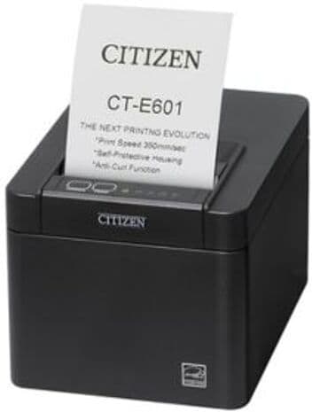 Citizen CT-E601 preta com Bluetooth impressora de recibos