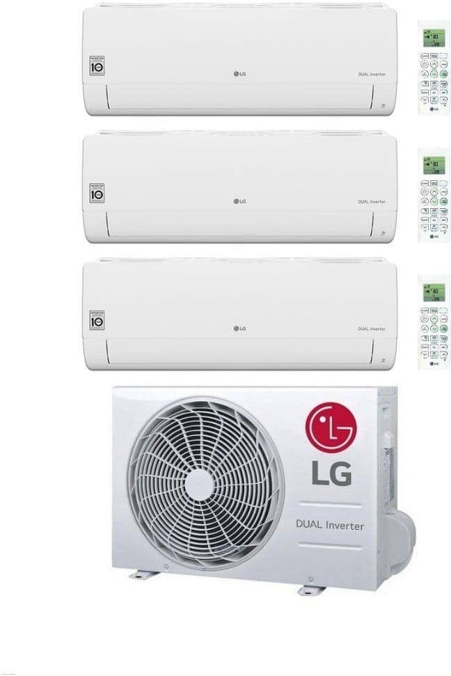 LG Climatizzatore TrialSplit Libero Smart 7+7+7 con MU5R30.U42 Inverter R-32 Wi-Fi Classe A++