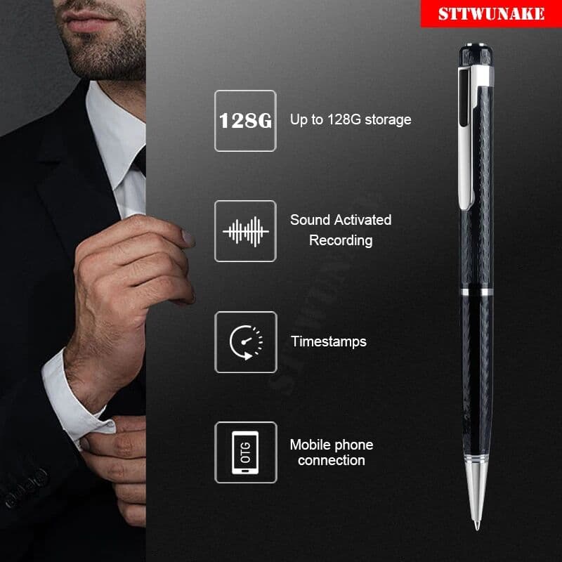 STTWUNAKE Voice Recorder Mini Pen Activated Recording Dictaphone Micro Audio Sound Digital Small Professional Usb Flash Secret Record