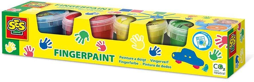 SES Creative - Fingerpaint Primary 4x110ml - (S00391)