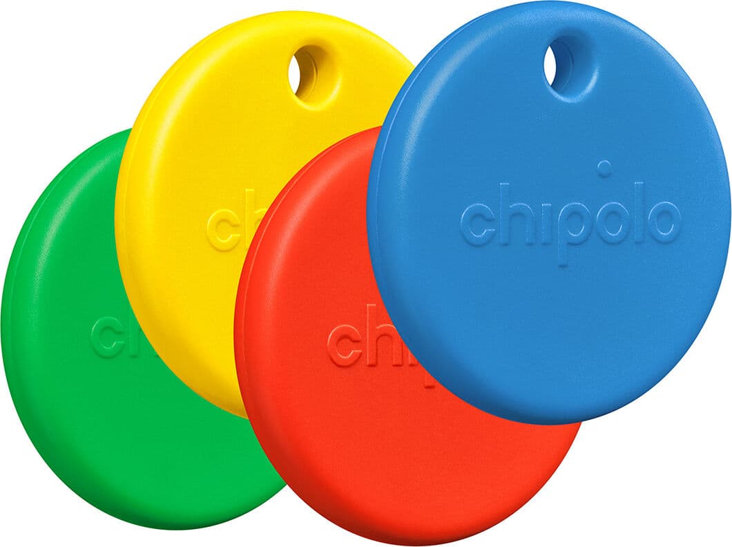 Chipolo Pop 4-Pack - Item Finder - Rød/blå/gul/grønn