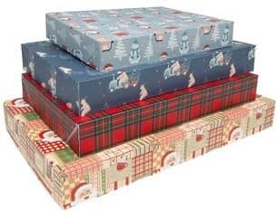 IH Casa Decor Small Flat Shirt Boxes Assorted- Set of 12